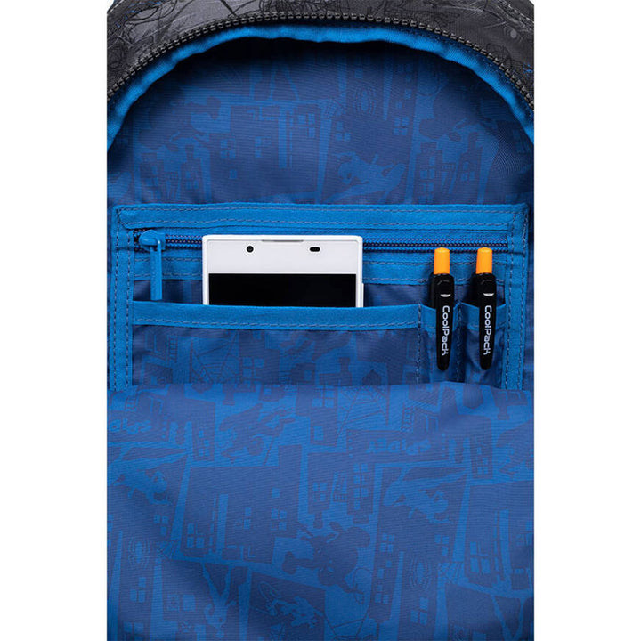 Училищен раница Spiderman Coolpack, размер Jerry (15"), анатомично оформена гръбна част, 3 просторни отделения, подсилено дъно, F029777