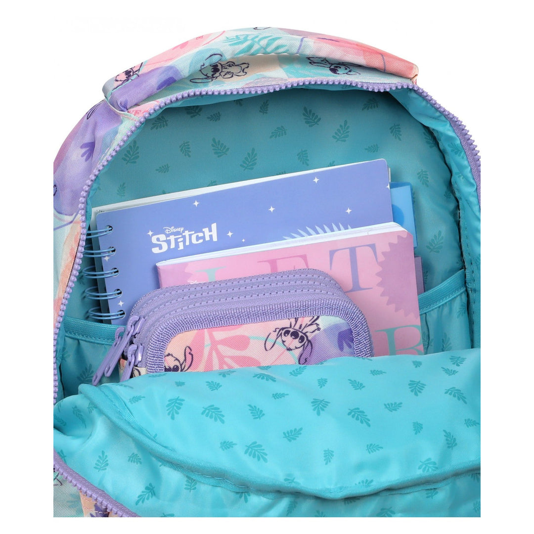 Училищен комплект Stitch Coolpack, раница с 2 отделения Jerry (15"), пенал Jumper 3 и спортна чанта за обувки