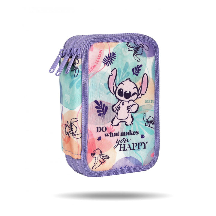 Училищен комплект Stitch Coolpack, раница с 2 отделения Jerry (15"), пенал Jumper 3 и спортна чанта за обувки