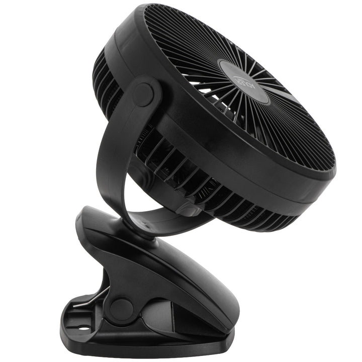 Настолен вентилатор с клипс, акумулаторен, 15,5 см, въртене на 360°, USB-C, Adler