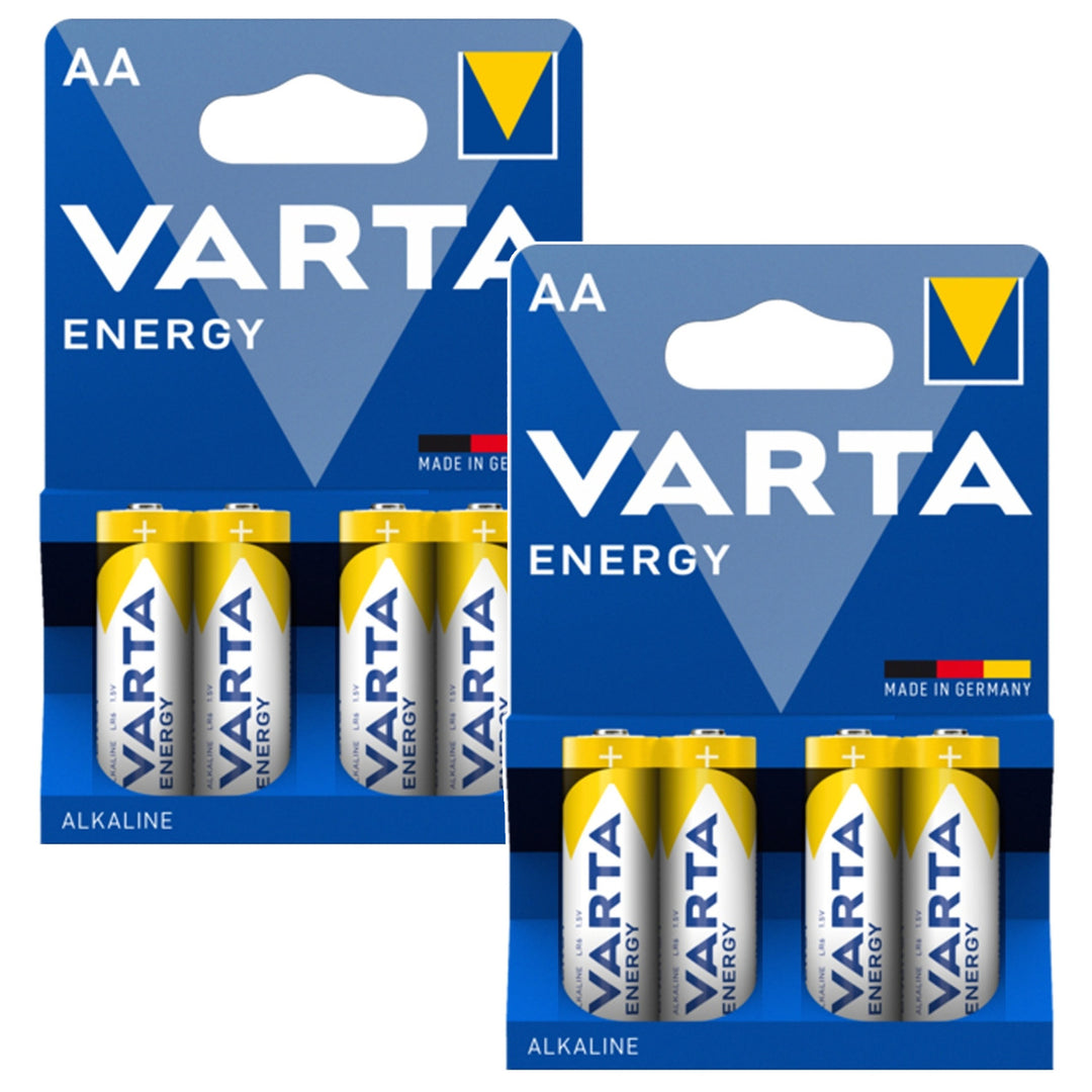 8 бр. батерии R-06 LR06 AA 1,5 V Varta Energy (алкални)