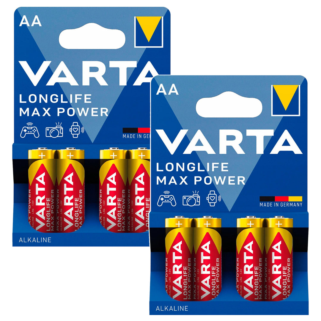 8 бр. батерии R-06 R06 AA 1,5 V алкални R-06 Longlife Max Power Varta