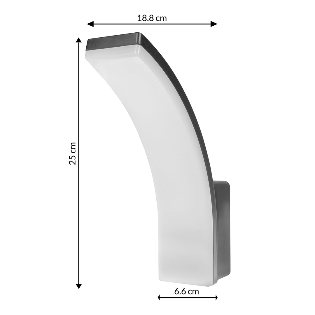 LED лампа Maclean, сив цвят, 20 W, IP65, 2750 lm, неутрално бяла светлина (4000 K) MCE511 GR, 2 броя