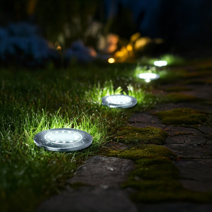 Слънчева LED лампа за градина с датчик за движение Maclean IP44, 12 SMD LED, 4000K, Ni-MH 600 mAh, 0,7 W, MCE318, 4 броя