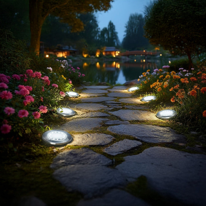 Слънчева LED лампа за градина с датчик за движение Maclean IP44, 12 SMD LED, 4000K, Ni-MH 600 mAh, 0,7 W, MCE318, 4 броя