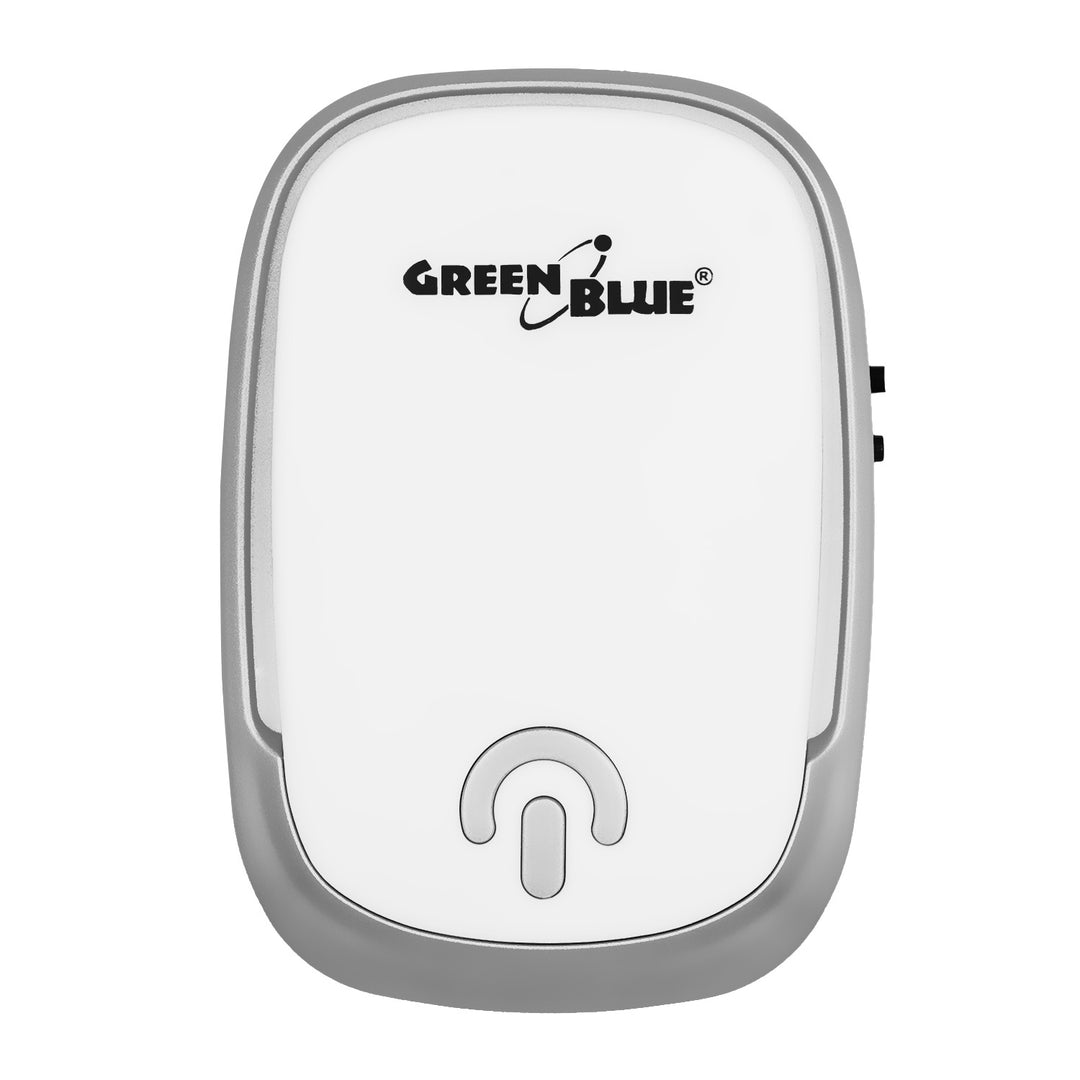 Безжичен звънец GreenBlue, 38 мелодии, 90 dB, бял, обхват до 200 м, GB404 W