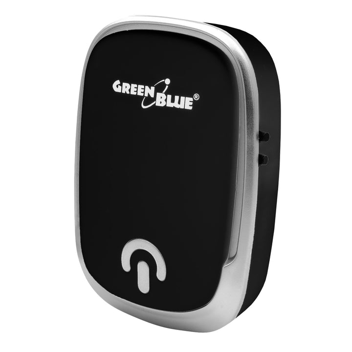 Безжичен звънец GreenBlue, 38 мелодии, 90 dB, черен, обхват до 200 м, GB404 B