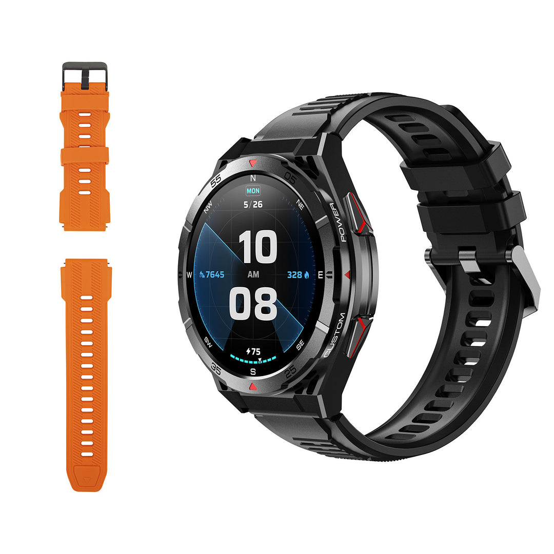 Умен часовник BLOW X14 Pro, AMOLED дисплей 1,43", батерия 490 mAh, GPS, 4 GB RAM и 256 MB памет, функции за здраве, 2 цвята на каишката, 89-016#