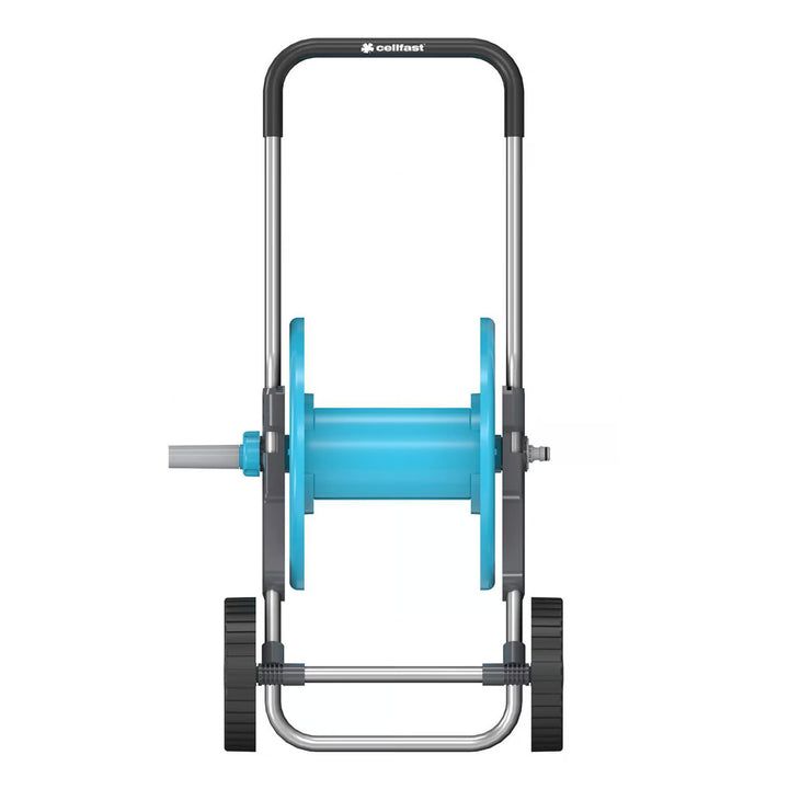 Количка за маркуч Cellfast Aluplus 1/2" 60 м + градински маркуч Cellfast Economic 1/2" 30 м