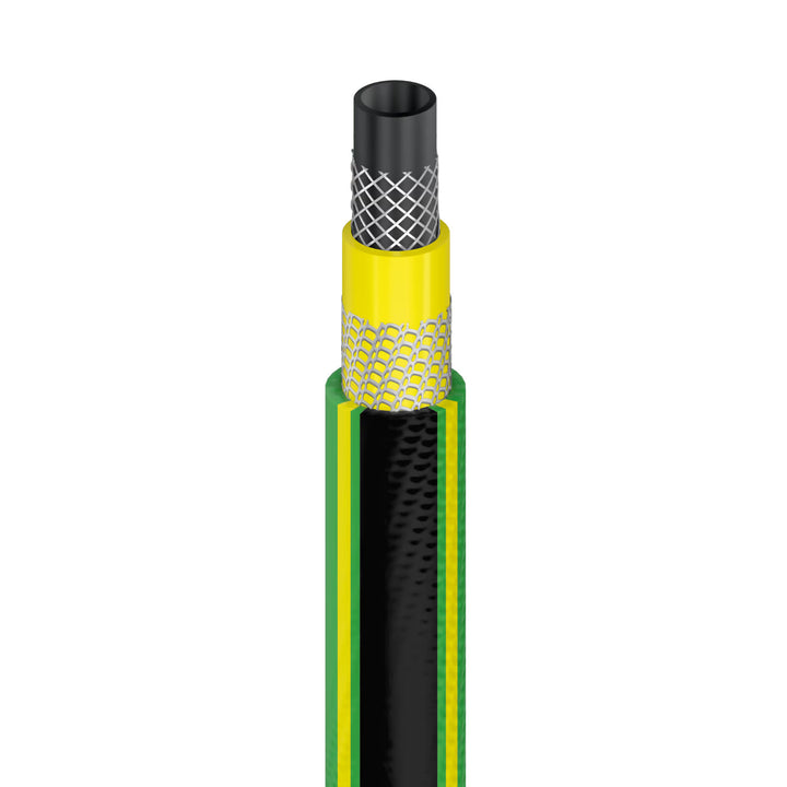 Количка за маркуч Cellfast Aluplus 1/2" 60 м + градински маркуч Cellfast Green ATS2 1/2" 25 м + комплект с прав разпръсквач Cellfast Basic 1/2"