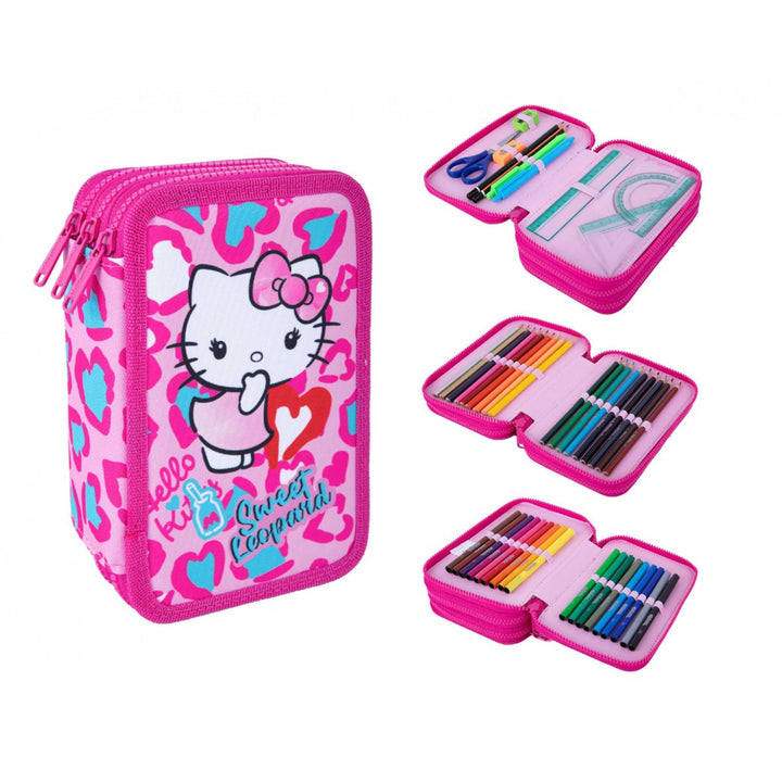 Училищен комплект „Hello Kitty Coolpack“, раница „Jerry“ с 3 отделения (15"), пенал „Jumper 3“ с принадлежности и спортна чанта за обувки