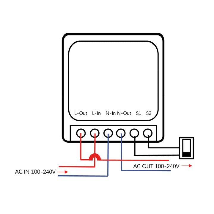 Вграден WiFi релеен модул GreenBlue, Android/iOS/Alexa/Google Home, 100–240 V променливо напрежение, 50/60 Hz, макс. 16 A, за LED 150 W, GB739, 4 броя
