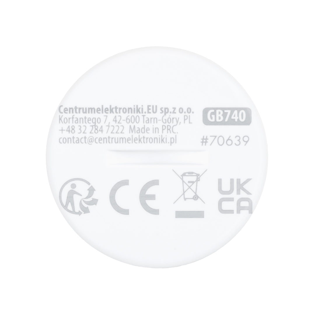 Безжичен датчик за движение Zigbee Tuya GreenBlue, Android/iOS, CR2450 DC 3,0 V, ъгъл на засичане 120° / до 8 м, GB740, 2 броя