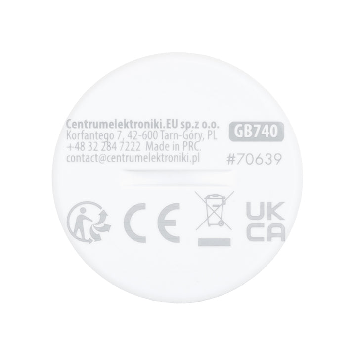 Безжичен датчик за движение Zigbee Tuya GreenBlue, Android/iOS, CR2450 DC 3,0 V, ъгъл на засичане 120° / до 8 м, GB740, 2 броя
