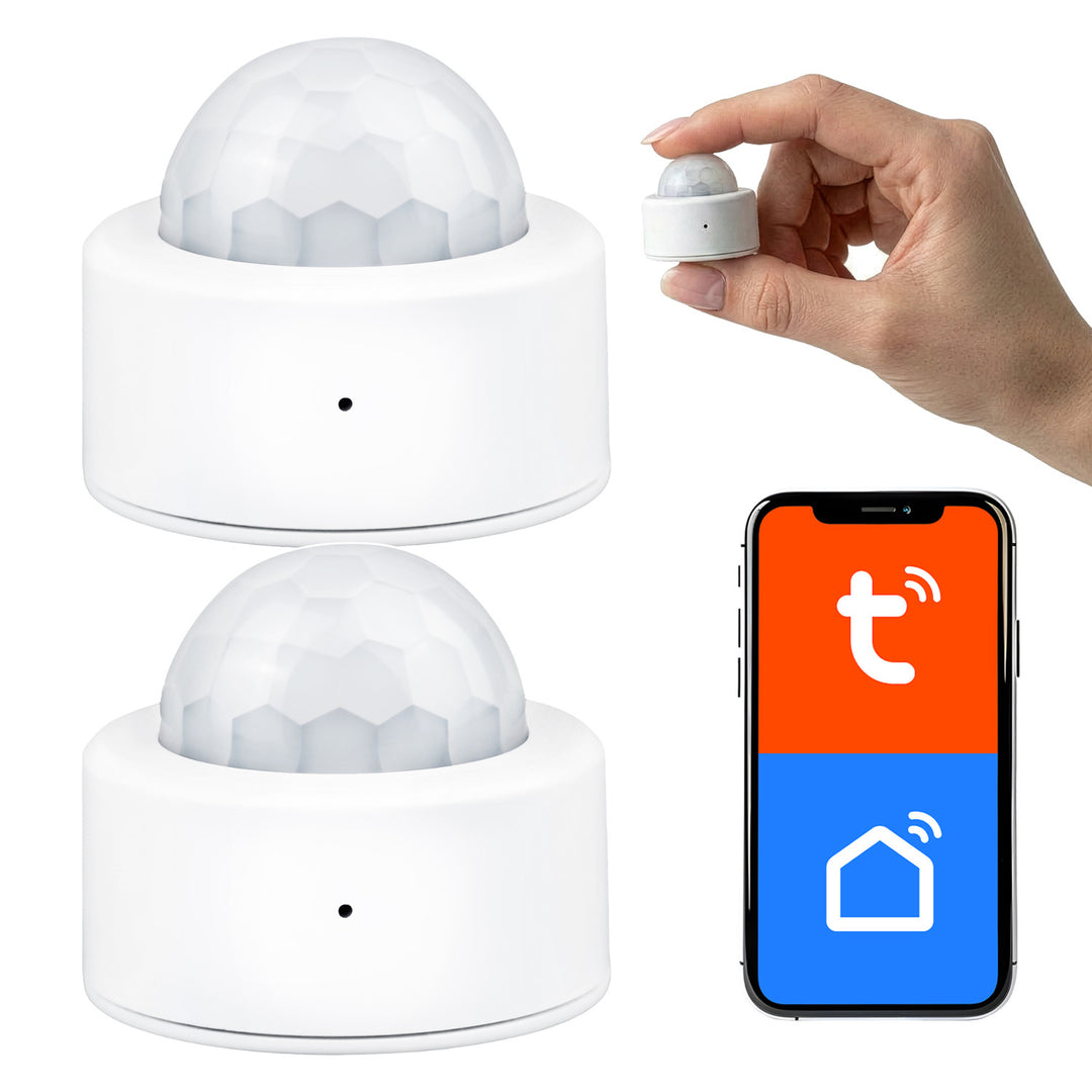 Безжичен датчик за движение Zigbee Tuya GreenBlue, Android/iOS, CR2450 DC 3,0 V, ъгъл на засичане 120° / до 8 м, GB740, 2 броя