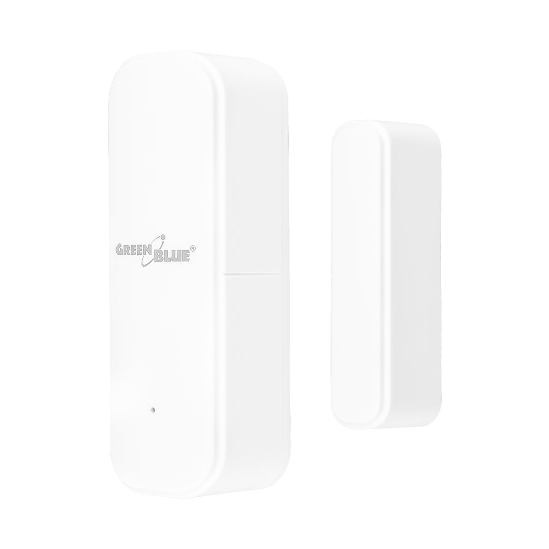 Безжичен релеен датчик / датчик за отваряне WiFi GreenBlue, Android/iOS, за врати / прозорци, 3,0 V DC, LR03x2, GB479 W, 2 комплекта