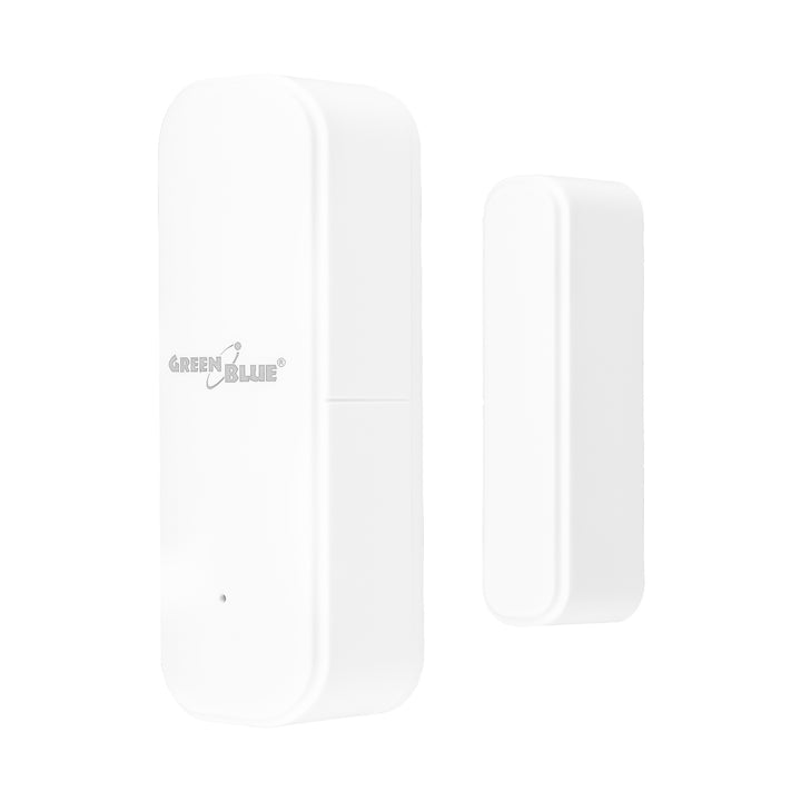 Безжичен релеен датчик / датчик за отваряне WiFi GreenBlue, Android/iOS, за врати / прозорци, 3,0 V DC, LR03x2, GB479 W, 2 комплекта
