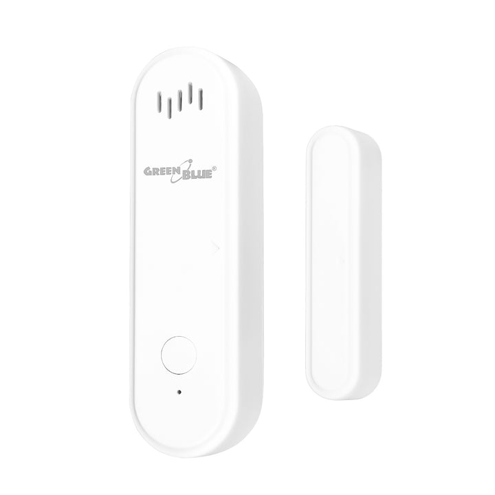 Безжичен релеен датчик / датчик за отваряне WiFi GreenBlue, Android/iOS, за врати / прозорци, 3,0 V DC, LR03x2, с аларма, GB478, 2 комплекта