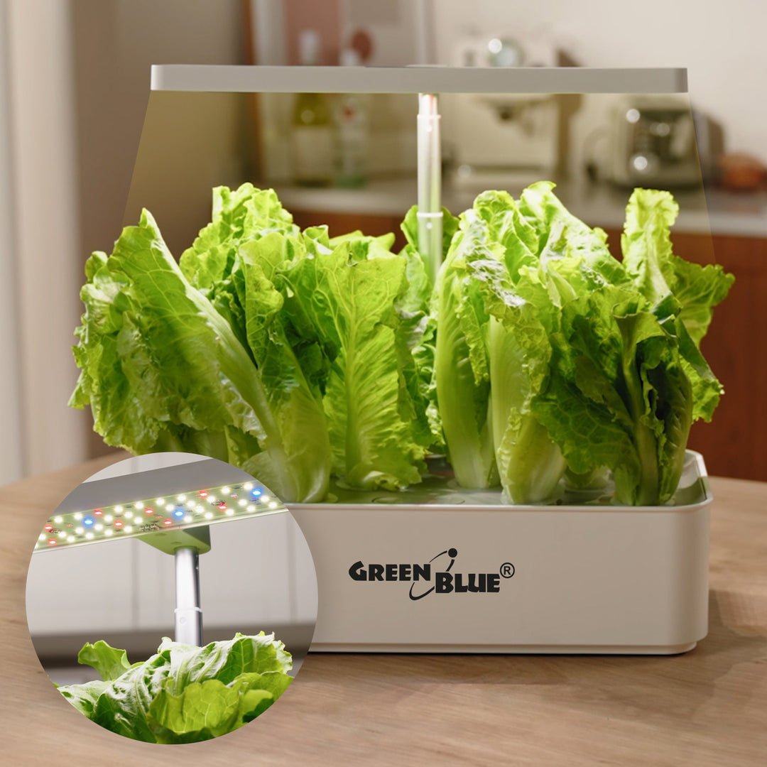 Интелигентна система за отглеждане на растения в закрити помещения GreenBlue, саксия SMART, обем 4 л, 220–240 V AC, 50/60 Hz, 0,4 A, GB133 + комплект аксесоари