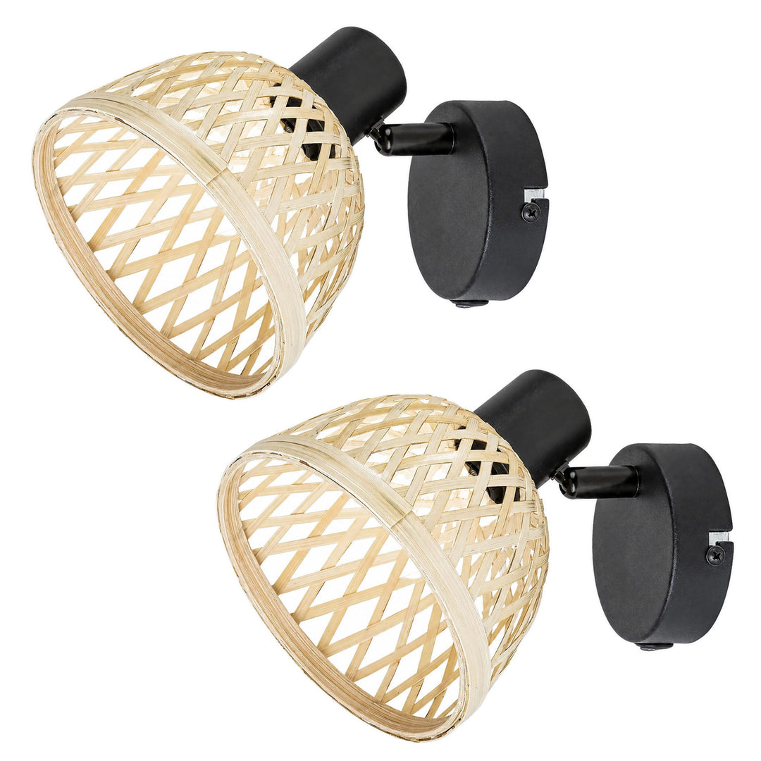 Стенна лампа Rabalux Rattan, цокъл E14, макс. 15 W, 3133