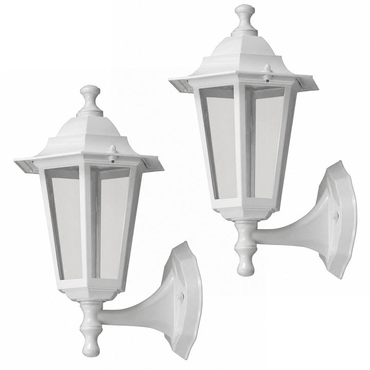 Стенна лампа Rabalux, за външна употреба, IP43, E27, макс. 60 W, бяла, Velence, 2 броя