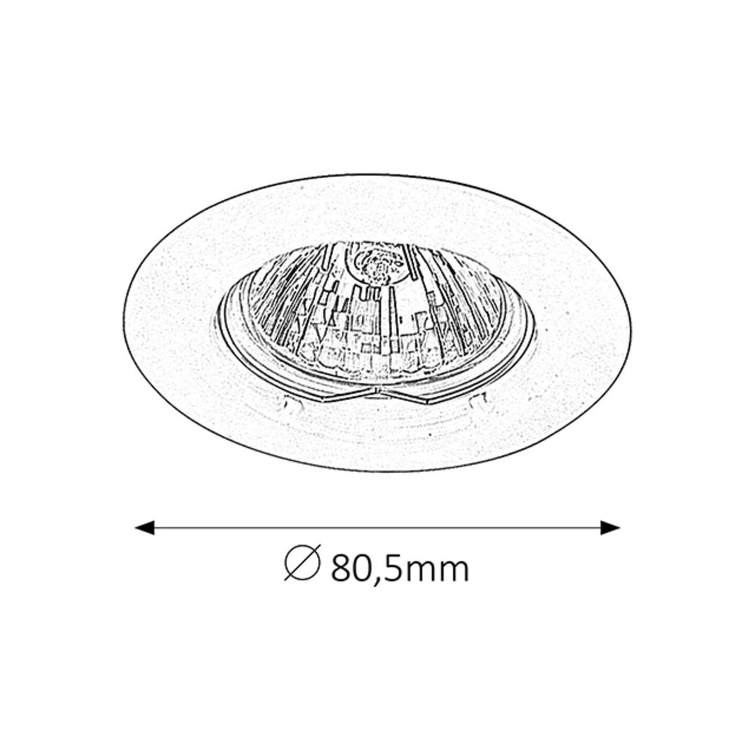 Вграден осветителен уред Rabalux, IP20, кафяв, GU5.3, 12 V, Spot Relight, 4 броя