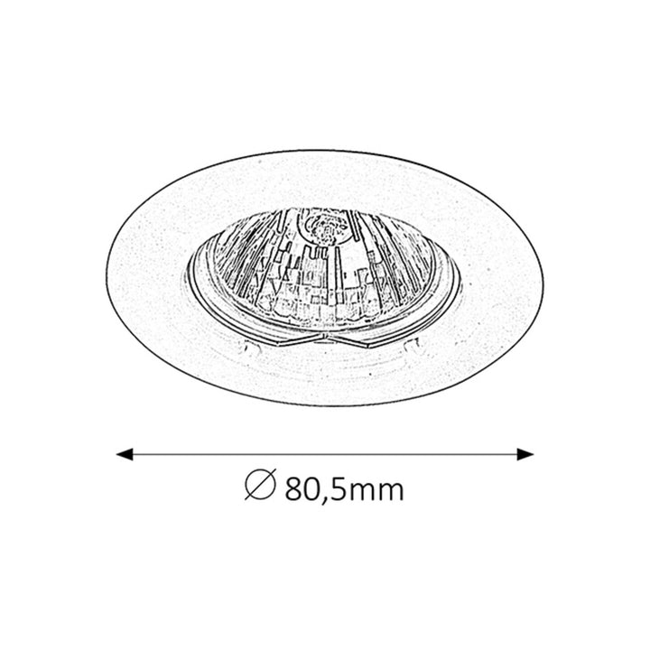 Вграден осветителен уред Rabalux, IP20, кафяв, GU5.3, 12 V, Spot Relight, 4 броя