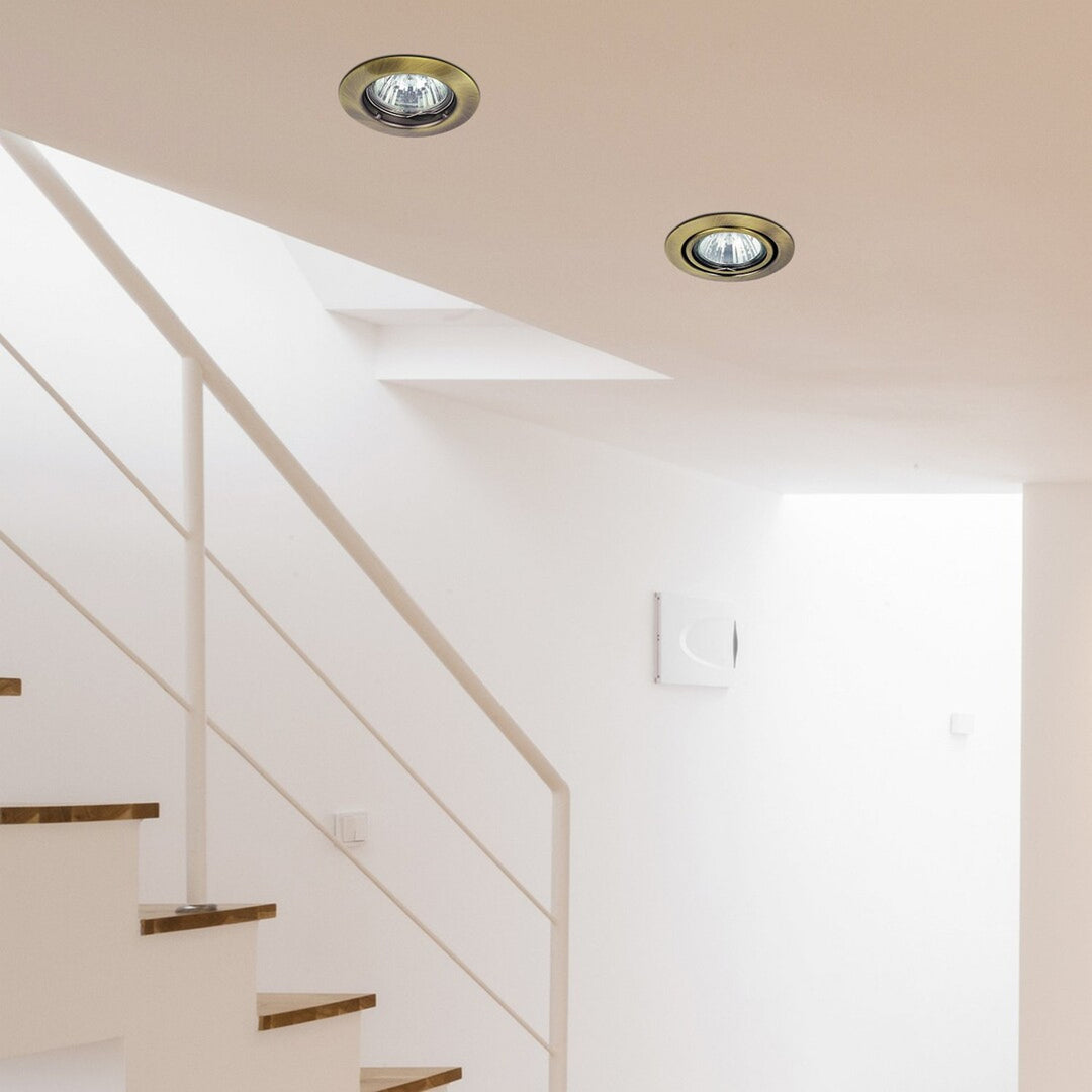 Вграден осветителен уред Rabalux, IP20, кафяв, GU5.3, 12 V, Spot Relight, 4 броя