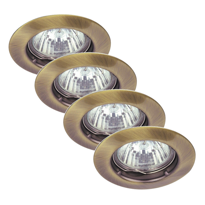Вграден осветителен уред Rabalux, IP20, кафяв, GU5.3, 12 V, Spot Relight, 4 броя