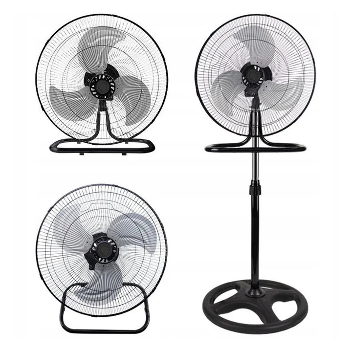 Стоящ вентилатор LTC, 18", черен, с регулируема височина, мощност 50 W, LXWT04C