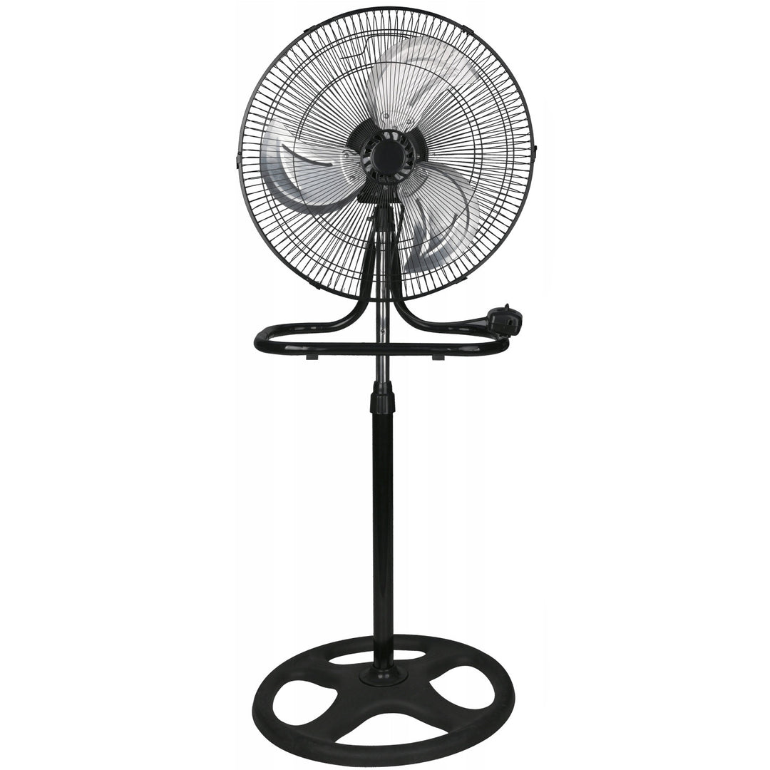 Стоящ вентилатор LTC, 18", черен, с регулируема височина, мощност 50 W, LXWT04C