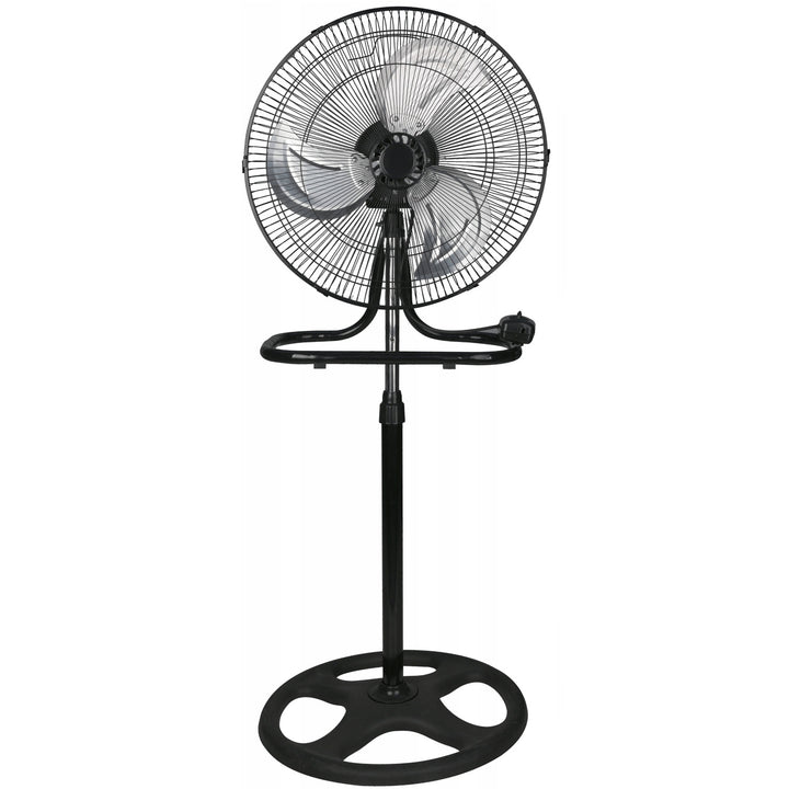 Стоящ вентилатор LTC, 18", черен, с регулируема височина, мощност 50 W, LXWT04C