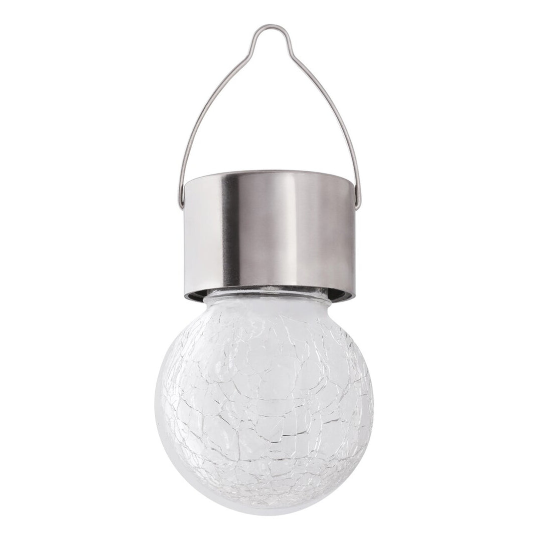 Слънчева лампа Rabalux Yola, 1 lm, IP44, цвят сатенен хром, LED 0,06 W, 7850