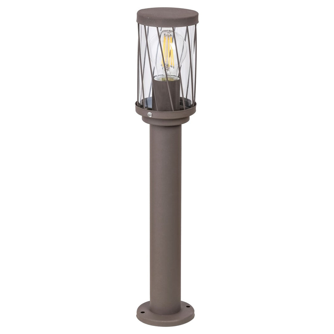 Градинска стояща лампа Rabalux Budapest, IP44, цвят кафяв, цокъл E27, макс. 40 W, 8889