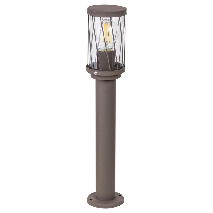Градинска стояща лампа Rabalux Budapest, IP44, цвят кафяв, цокъл E27, макс. 40 W, 8889