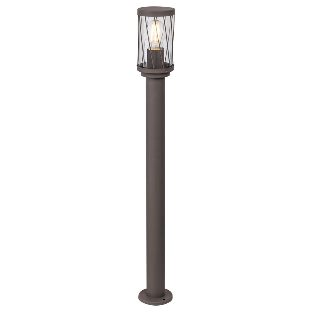 Градинска стояща лампа Rabalux Budapest, IP44, цвят кафяв, цокъл E27, макс. 40 W, 8890