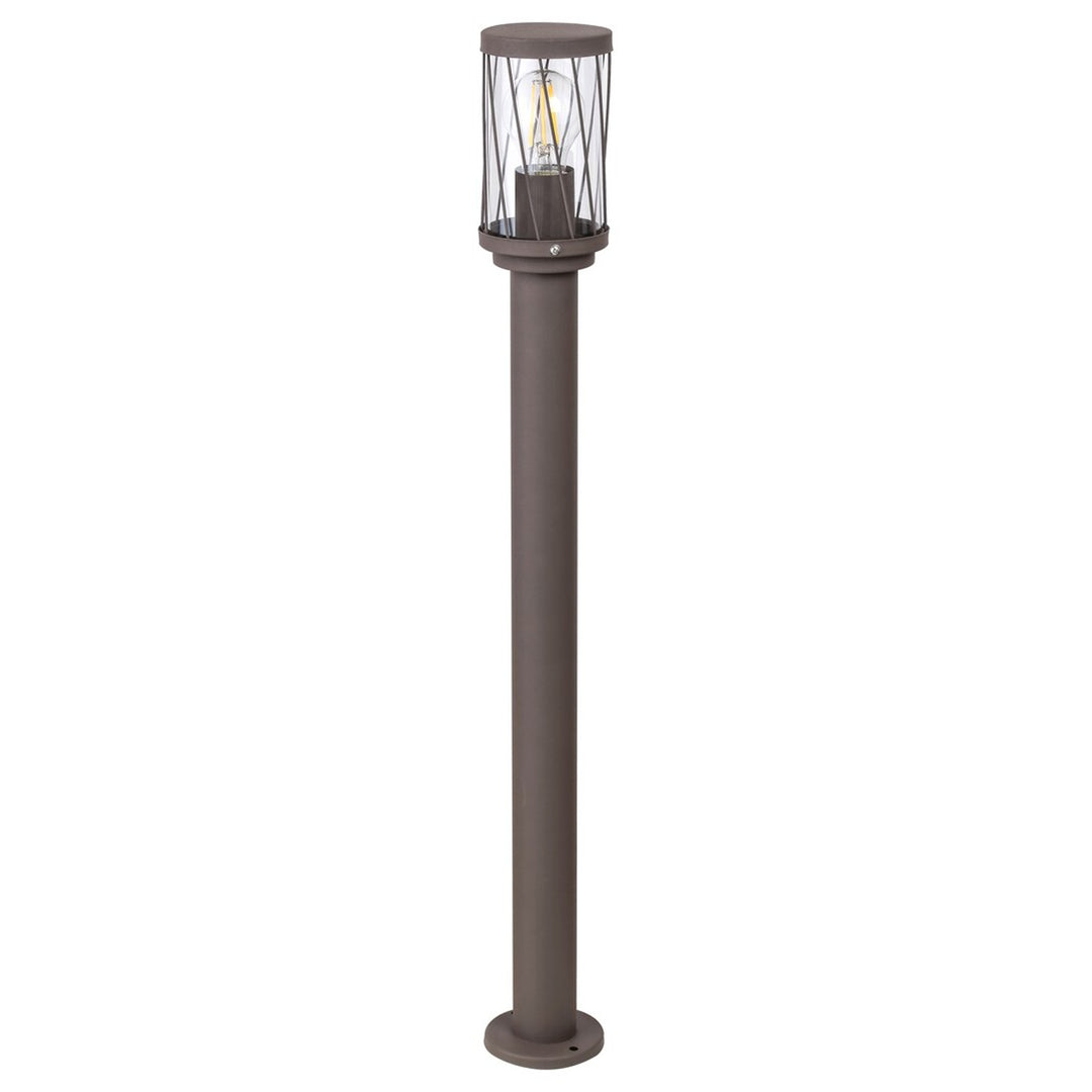 Градинска стояща лампа Rabalux Budapest, IP44, цвят кафяв, цокъл E27, макс. 40 W, 8890