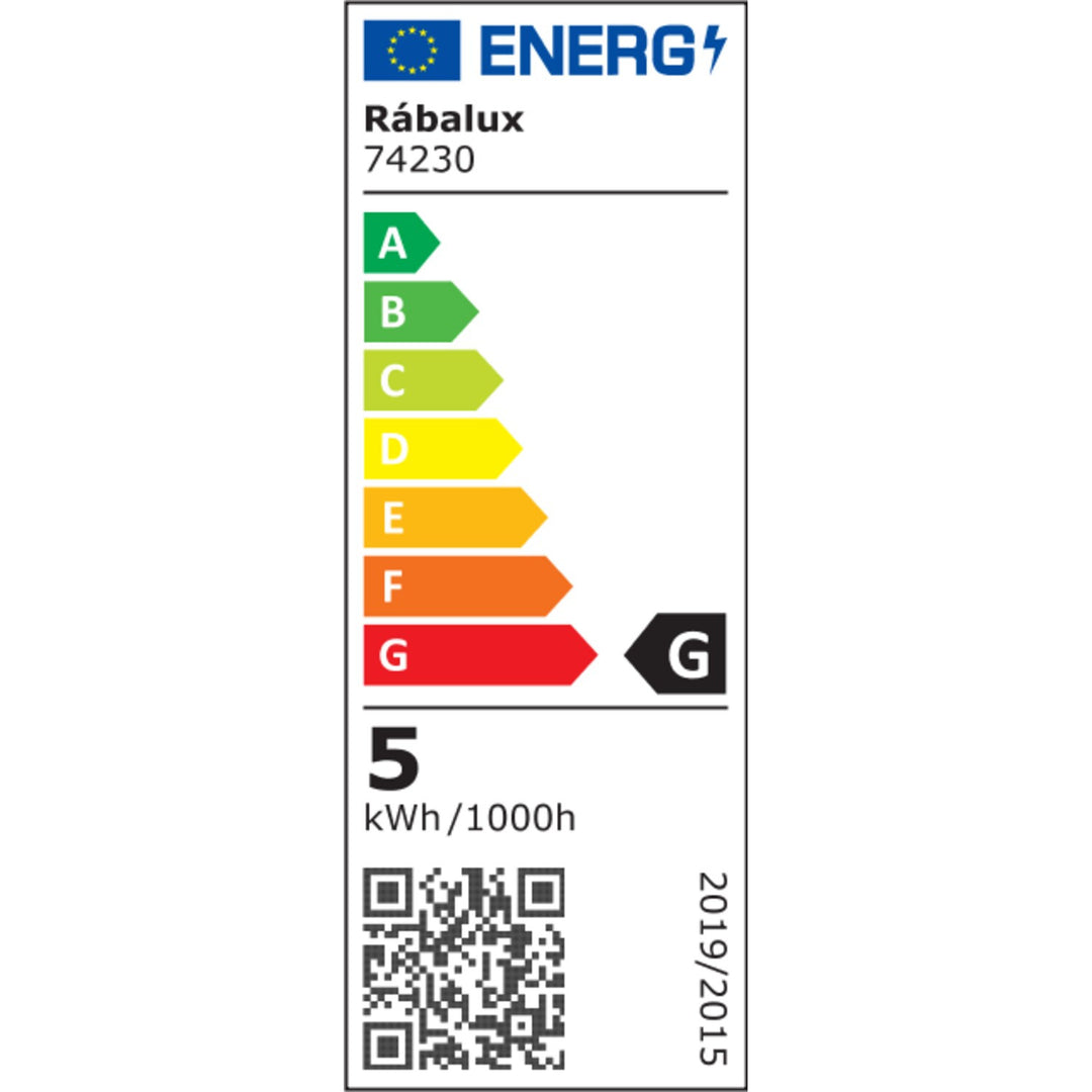 Настолна лампа Rabalux Figen LED RGB 5 W, черна, IP20, 5000 K