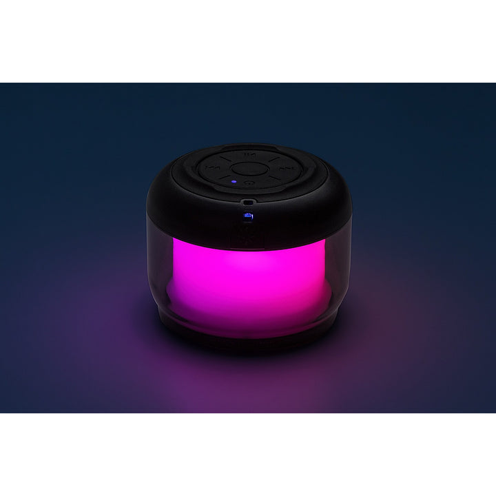 Настолна лампа Rabalux Radelia, Bluetooth високоговорител, RGB, черна, IP20, акумулатор, 76110