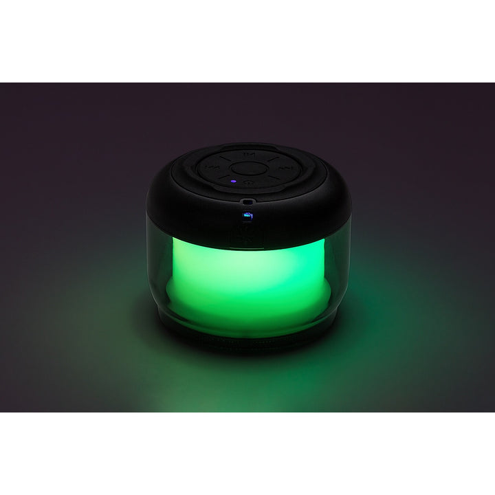 Настолна лампа Rabalux Radelia, Bluetooth високоговорител, RGB, черна, IP20, акумулатор, 76110