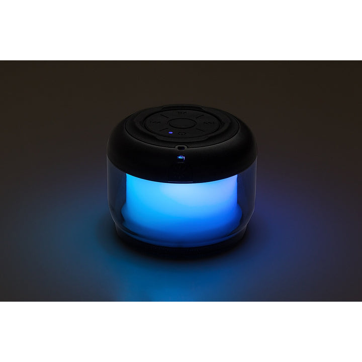 Настолна лампа Rabalux Radelia, Bluetooth високоговорител, RGB, черна, IP20, акумулатор, 76110