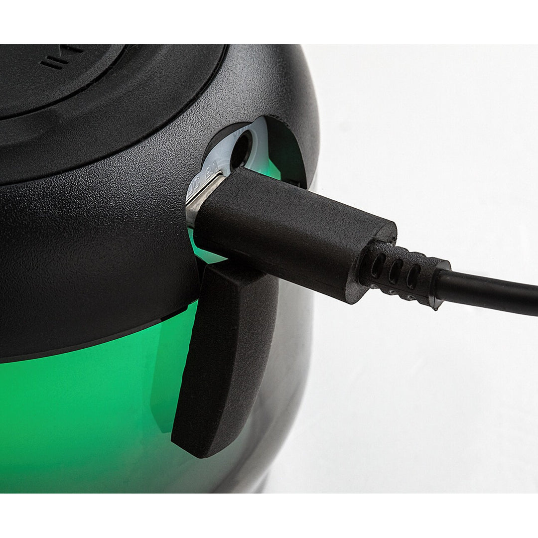 Настолна лампа Rabalux Radelia, Bluetooth високоговорител, RGB, черна, IP20, акумулатор, 76110