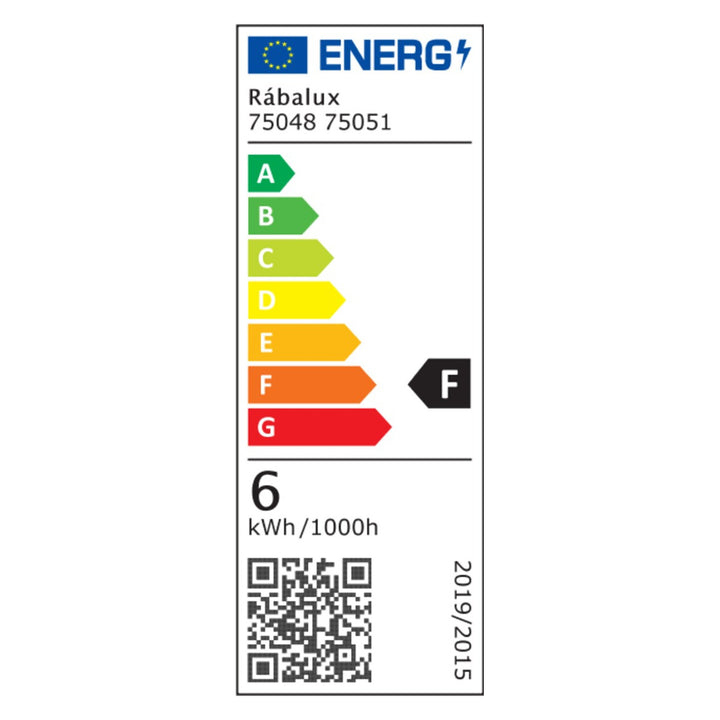 Банялна лампа Rabalux Oliro LED 6 W, хромирана, IP44, 4000 K, 75048