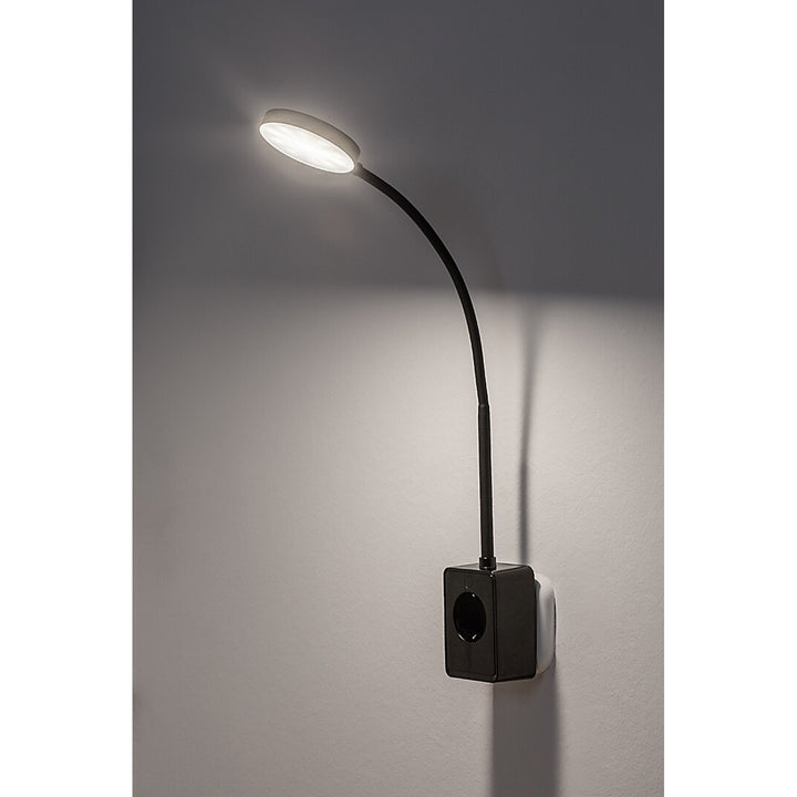 Стенна лампа Rabalux Tivro, LED 4 W, черна, IP20, 3 варианта на цветовата температура: 3000, 4000, 6000, 71283