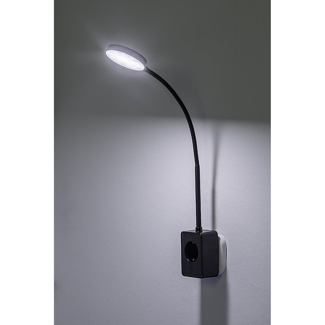 Стенна лампа Rabalux Tivro, LED 4 W, черна, IP20, 3 варианта на цветовата температура: 3000, 4000, 6000, 71283