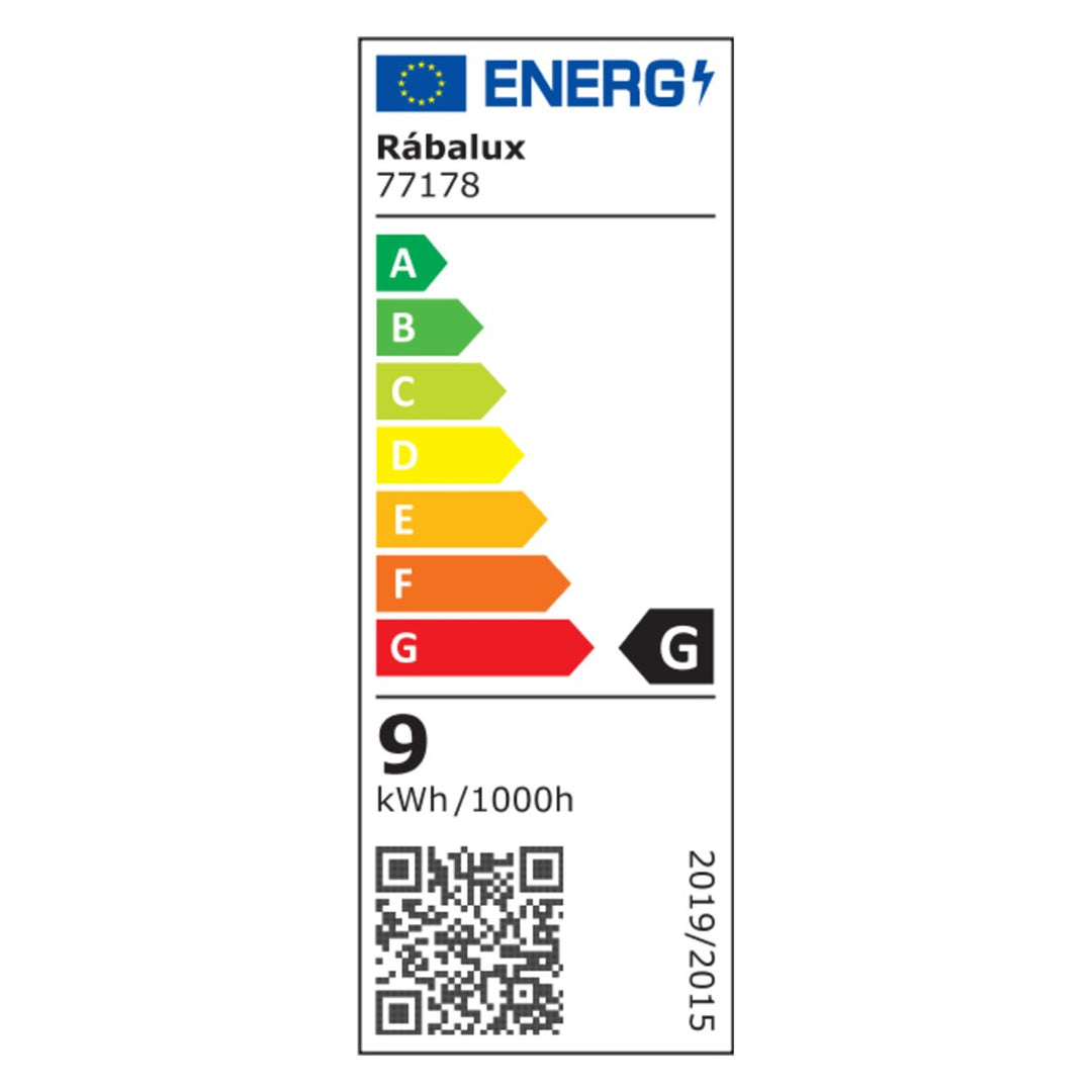 Външна стенна лампа Rabalux Gerla, бяла, LED 9 W, IP54, 3000 K, 77178