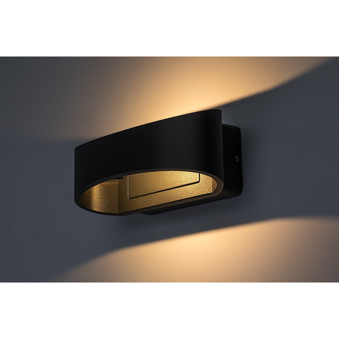 Външна стенна лампа Rabalux Gerla, антрацит, LED 9 W, IP54, 3000 K, 77179
