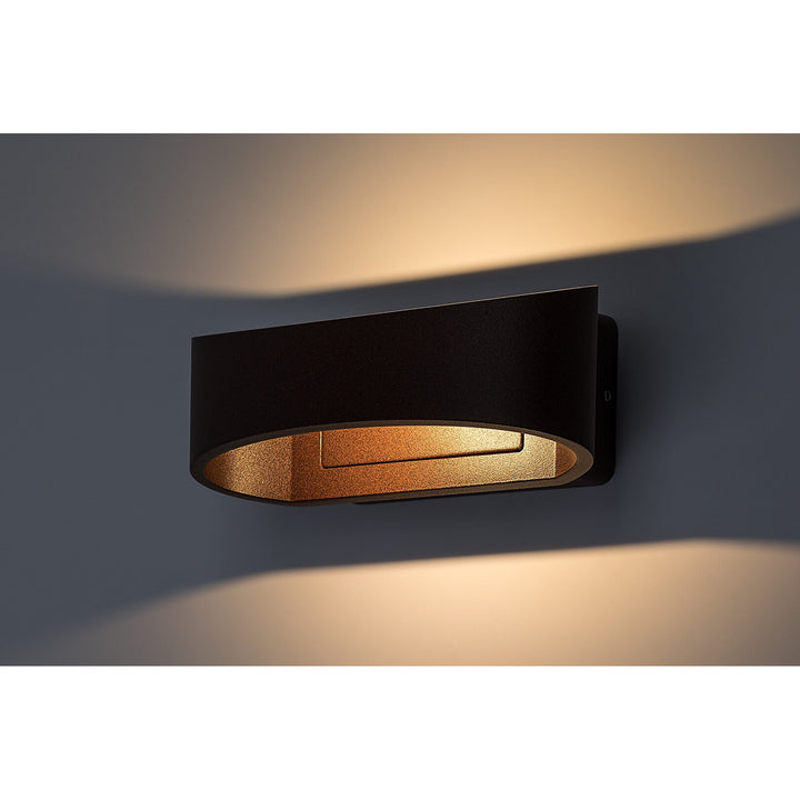 Външна стенна лампа Rabalux Gerla, кафява, LED 9 W, IP54, 3000 K, 77180