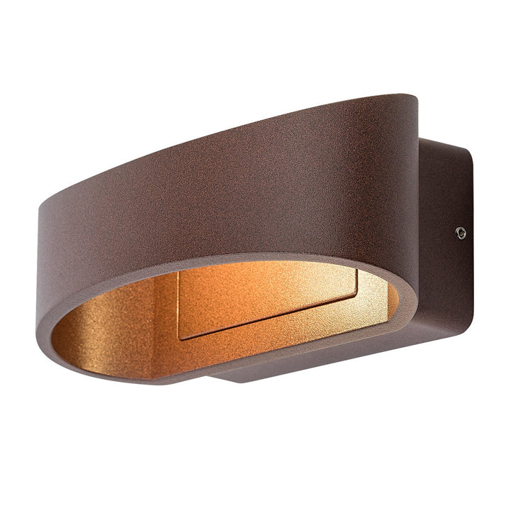 Външна стенна лампа Rabalux Gerla, кафява, LED 9 W, IP54, 3000 K, 77180