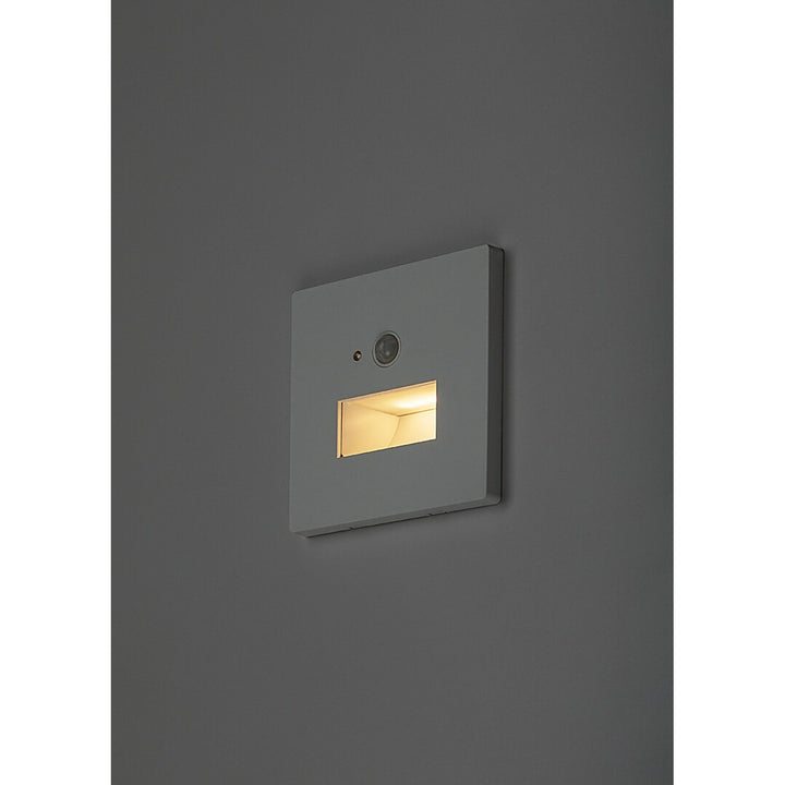 Лампа Lunca LED 1 W IP20, бяла, 3000, 4500, 6500 K, датчик за движение, датчик за осветеност, 77198